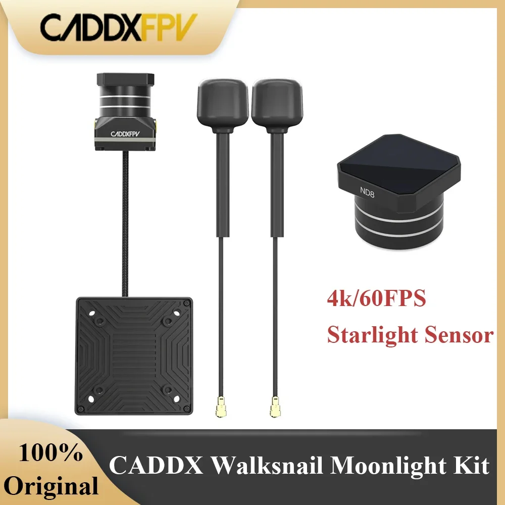 CADDX Walksnail Moonlight Kit Starlight Sensor Camera ND8 Filters 4k/60FPS SD Card Built-in EIS Gyroflow FOV 160° For FPV Drone
CADDX Walksnail Moonlight Kit Starlight Sensor Camera ND8 Filters 4k/60FPS SD Card Built-in EIS Gyroflow FOV 160° For FPV Drone