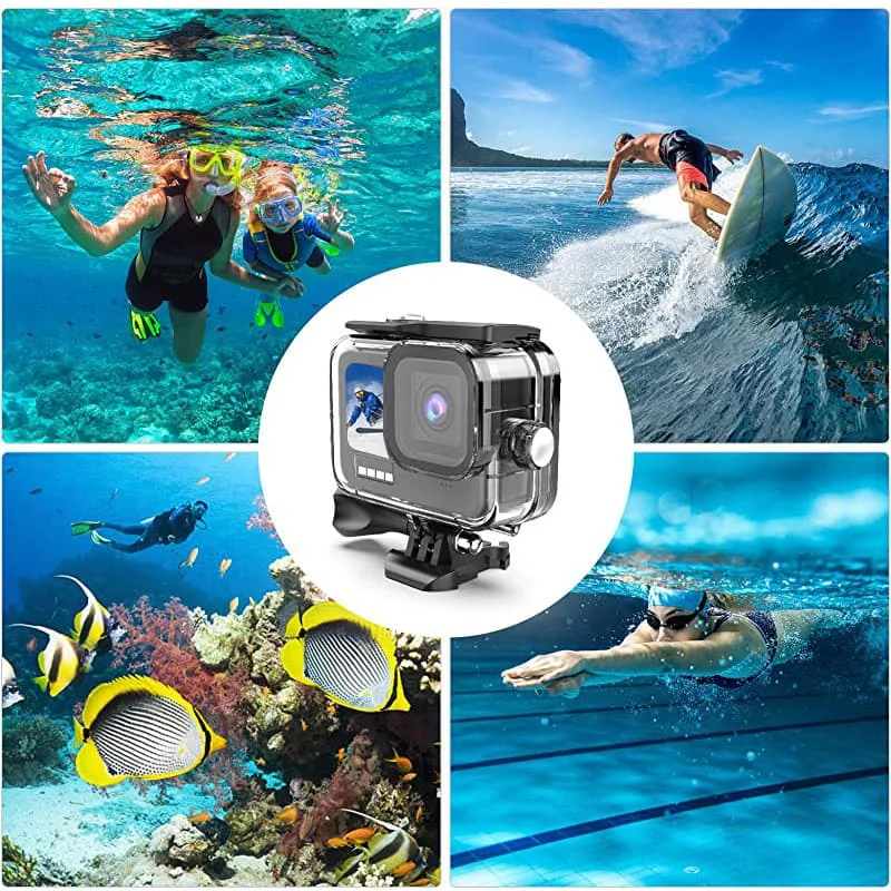 60M Waterproof Diving Housing Case with Floating Hand Grip, Underwater Protective Shell for GoPro Hero 13/12/11/10/9
60M Waterproof Diving Housing Case with Floating Hand Grip, Underwater Protective Shell for GoPro Hero 13/12/11/10/9