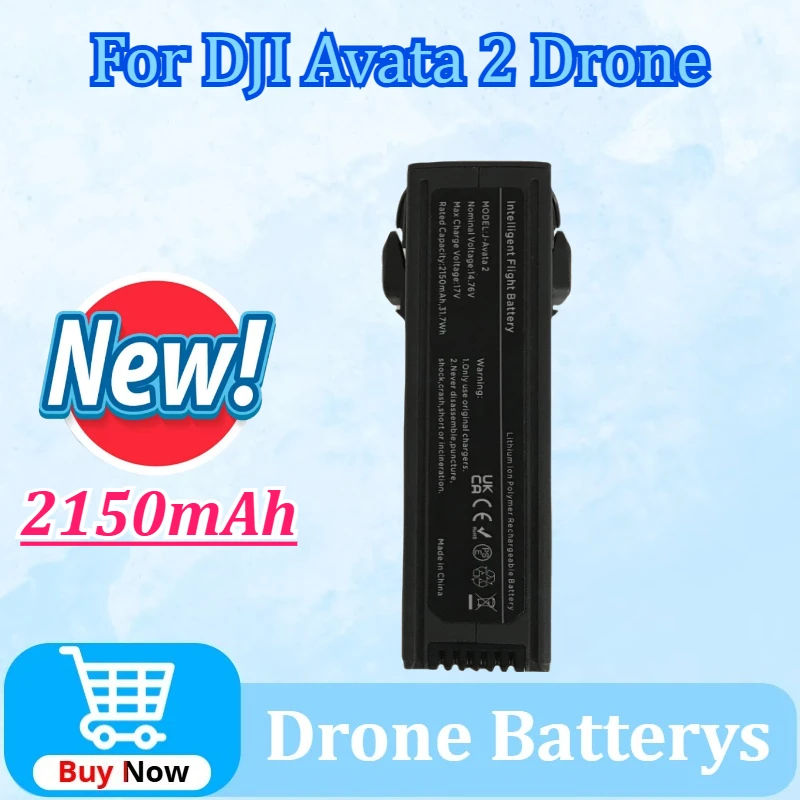 New 14.76V 2150mAh Drone Battery for DJI Avata 2 Intelligent Flight Battery High Quality Rechargeable Battery Flight 23 Minutes
New 14.76V 2150mAh Drone Battery for DJI Avata 2 Intelligent Flight Battery High Quality Rechargeable Battery Flight 23 Minutes