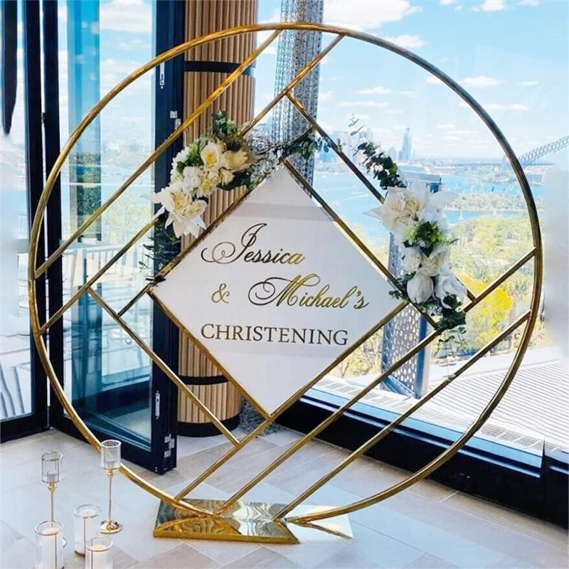 Stainless steel background frame electroplated titanium gold screen wedding decoration background metal frame cross-border forei
Stainless steel background frame electroplated titanium gold screen wedding decoration background metal frame cross-border forei