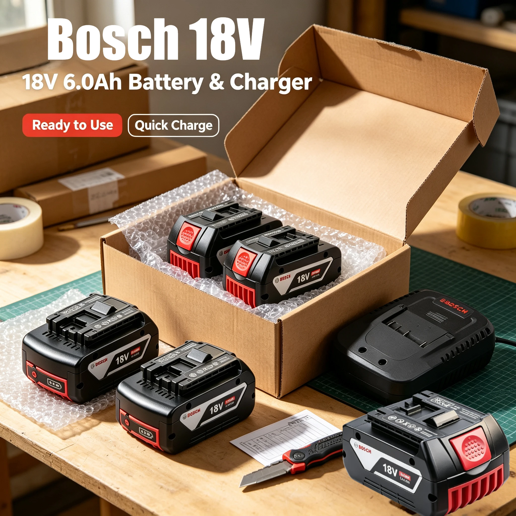 Genuine Original Bosch 18V 5Ah Replacement Battery, Wave Damping Internal Support, Reliable Cell for All-day Outdoor Site Work
Genuine Original Bosch 18V 5Ah Replacement Battery, Wave Damping Internal Support, Reliable Cell for All-day Outdoor Site Work