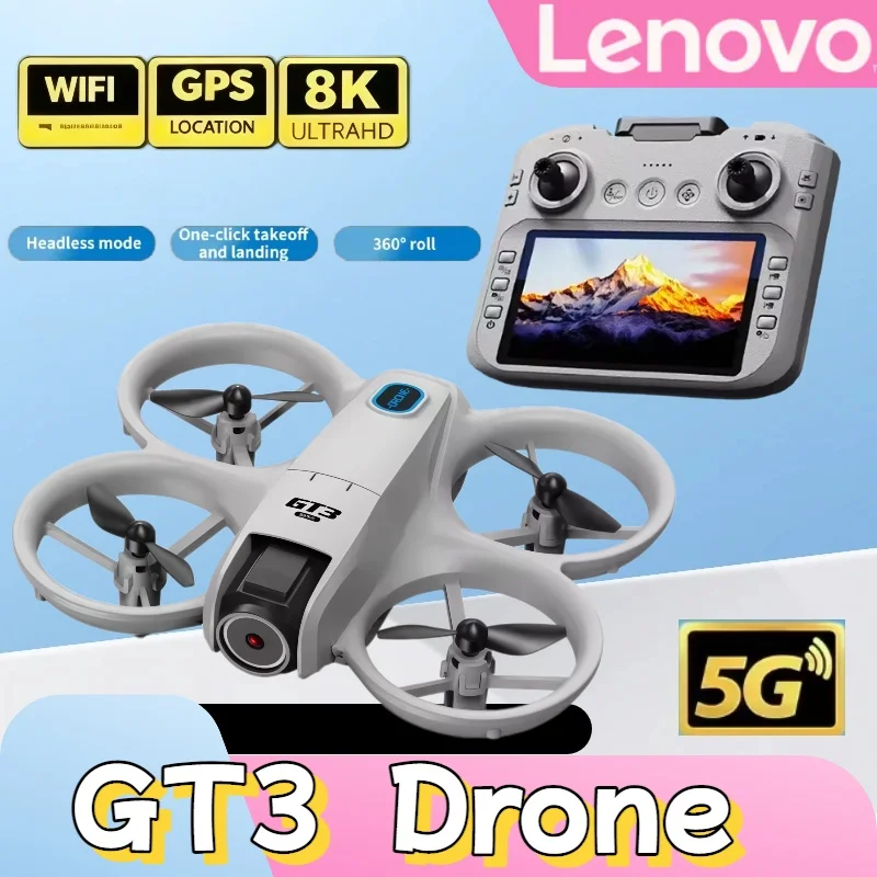 Lenovo 4.3" Screen GT3 Drone Dual Cam Optical Flow Localization Obstacle Avoidance LED Light RC Quadcopter Kids Toy Gift
Lenovo 4.3" Screen GT3 Drone Dual Cam Optical Flow Localization Obstacle Avoidance LED Light RC Quadcopter Kids Toy Gift