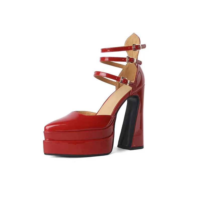 Woman Shoes Ultra High Heel Platform Pumps Narrow Band Mary Janes Cow Patent Leather Dress Pumps Sexy Women‘s Party Shoes
Woman Shoes Ultra High Heel Platform Pumps Narrow Band Mary Janes Cow Patent Leather Dress Pumps Sexy Women‘s Party Shoes