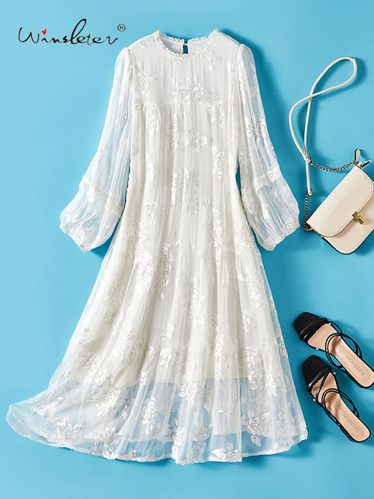 Winsleter-Women 100%Real Silk Elegant Dress, Long Sleeve Embroidery, French Beach Fairy Dresses, 2025 Spring Summer New D53218CC
Winsleter-Women 100%Real Silk Elegant Dress, Long Sleeve Embroidery, French Beach Fairy Dresses, 2025 Spring Summer New D53218CC