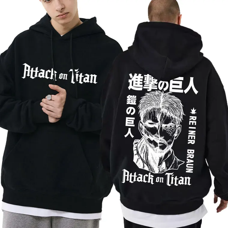 Anime Attack on Titan Reiner Braun Face Graphic Hoodie Men Women Retro Manga Street Oversized Streetwear Male Fashion Hoodies
Anime Attack on Titan Reiner Braun Face Graphic Hoodie Men Women Retro Manga Street Oversized Streetwear Male Fashion Hoodies