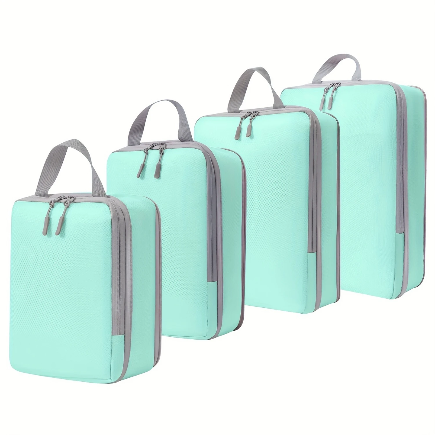 4pcs Lightweight Compression Packing Cubes Set for Efficient Travel Packing - Organize Clothing, Underwear, and Shoes with Durab
4pcs Lightweight Compression Packing Cubes Set for Efficient Travel Packing - Organize Clothing, Underwear, and Shoes with Durab