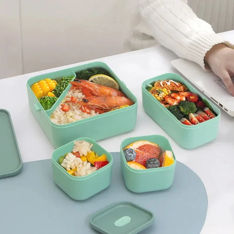Portable Compartment Lunch Box with Fork and Spoon – Single/Double Layer Microwave Bento Boxes, Sealed Food Storage Container
Portable Compartment Lunch Box with Fork and Spoon – Single/Double Layer Microwave Bento Boxes, Sealed Food Storage Container