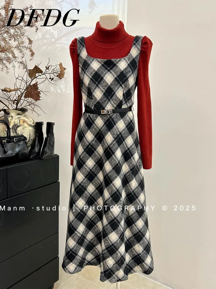 DFDG женское весенне-летнее коричневое клетчатое платье без рукавов с квадратным вырезом, повседневная повседневная одежда, 2026, модное женское платье
DFDG женское весенне-летнее коричневое клетчатое платье без рукавов с квадратным вырезом, повседневная повседневная одежда, 2026, модное женское платье