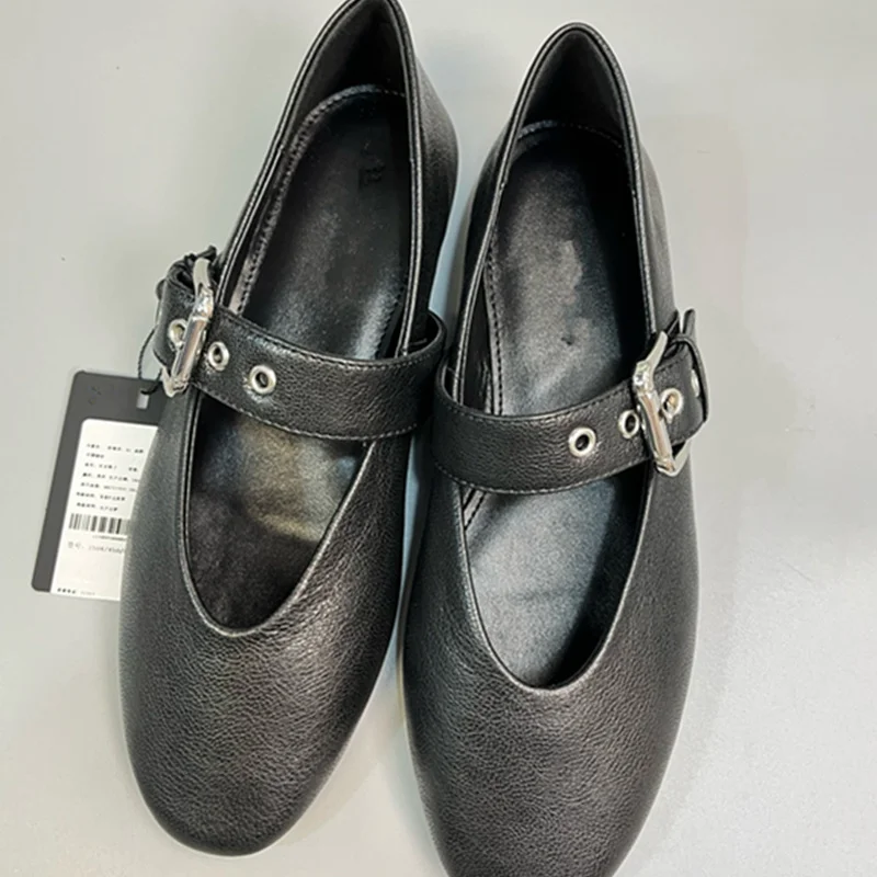 Withered Top Quality French Elegant Mary Jane Shoes Flat Shoes Fashion Ladies Minimalist Genuine Leather Loafers Shoes Women
Withered Top Quality French Elegant Mary Jane Shoes Flat Shoes Fashion Ladies Minimalist Genuine Leather Loafers Shoes Women
