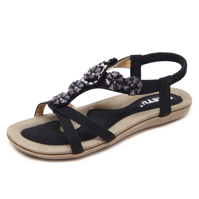 Summer 2024 Sweet Sandals for women Bohemian Flower Rhinestone plus size flats Beach shoes
Summer 2024 Sweet Sandals for women Bohemian Flower Rhinestone plus size flats Beach shoes