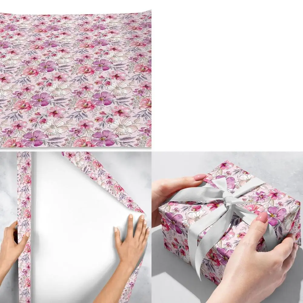 Подарочная упаковка с цветочным дизайном, 8 рулонов, 5 x 30 дюймов
Подарочная упаковка с цветочным дизайном, 8 рулонов, 5 x 30 дюймов