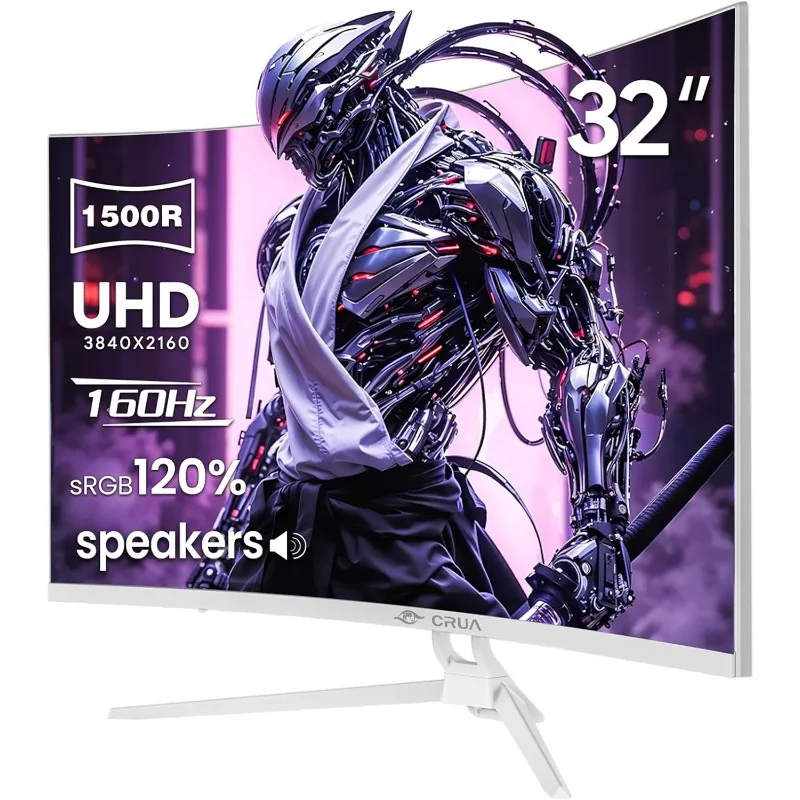 Изогнутый игровой монитор 32 дюйма, 144 Гц/160 Гц, 4K UHD (3840*2160P), экран VA 1500R, поддержка AMD Freesync, 120% sRGB, встроенный динамик
Изогнутый игровой монитор 32 дюйма, 144 Гц/160 Гц, 4K UHD (3840*2160P), экран VA 1500R, поддержка AMD Freesync, 120% sRGB, встроенный динамик