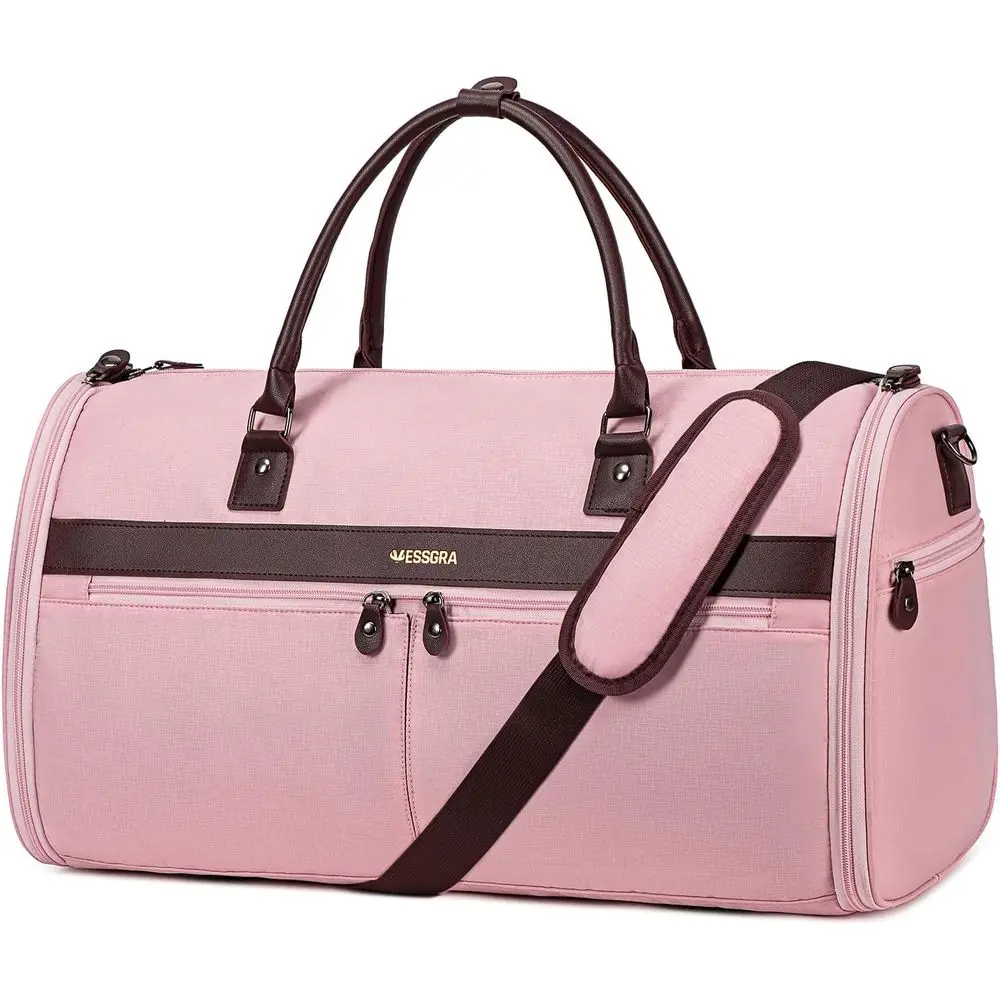 45L Convertible 2-in-1 Suit Bag for Men & Women, Travel with Detachable Strap, Pink
45L Convertible 2-in-1 Suit Bag for Men & Women, Travel with Detachable Strap, Pink