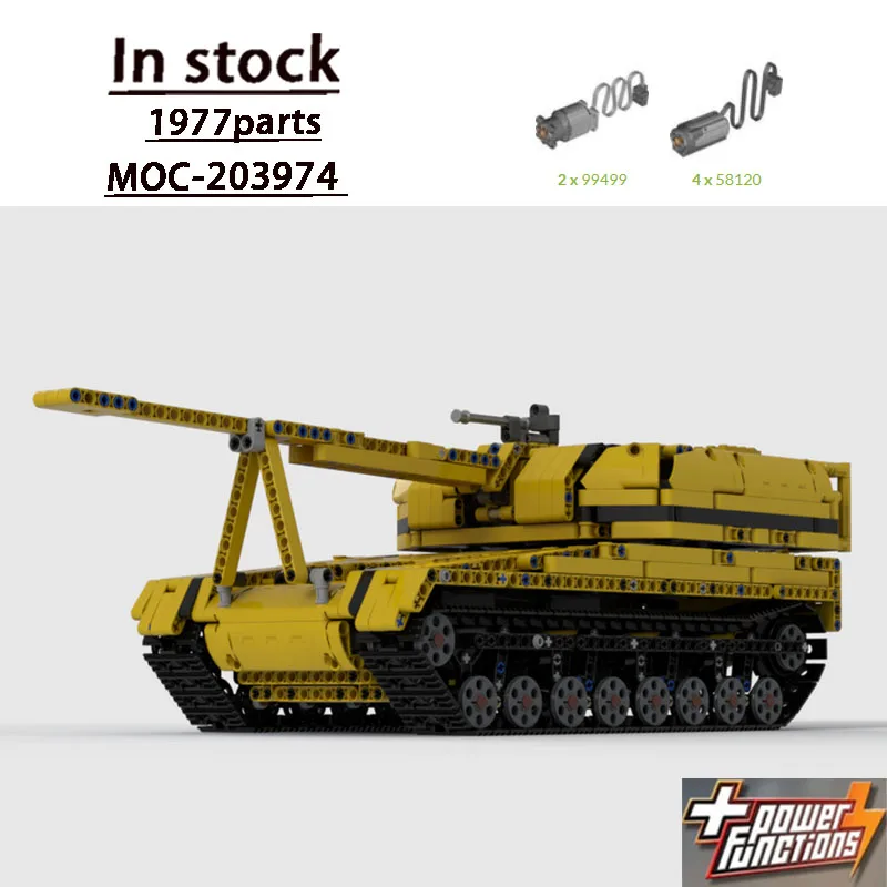 MOC-203974 Urban Military Heavy Combat Tank Building Block Model 1977 Parts Boys Children's Birthday Christmas Toy Gift
MOC-203974 Urban Military Heavy Combat Tank Building Block Model 1977 Parts Boys Children's Birthday Christmas Toy Gift