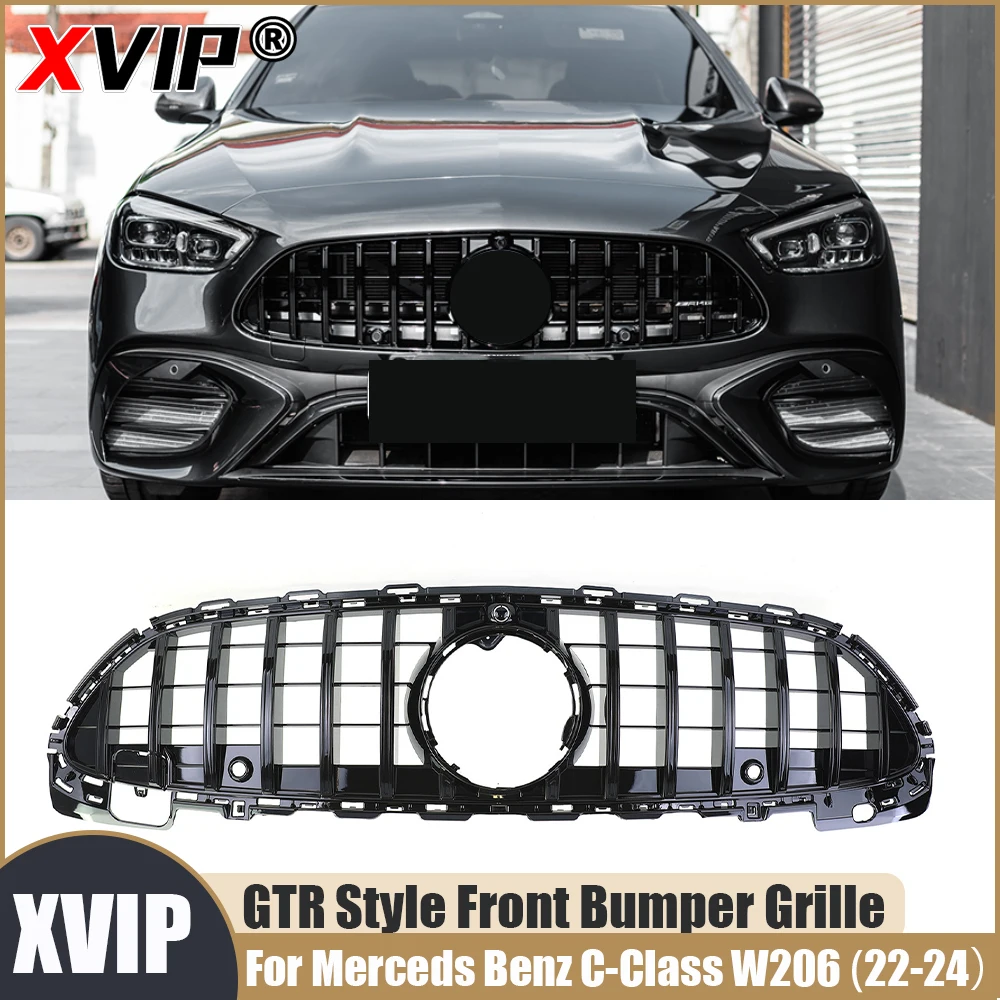 Решетка переднего бампера XVIP GTR Style, черная решетка для Mercedes Benz C-Class W206 Sedan S206 T-Modell 2022-2024 C200 C300 C43AMG
Решетка переднего бампера XVIP GTR Style, черная решетка для Mercedes Benz C-Class W206 Sedan S206 T-Modell 2022-2024 C200 C300 C43AMG