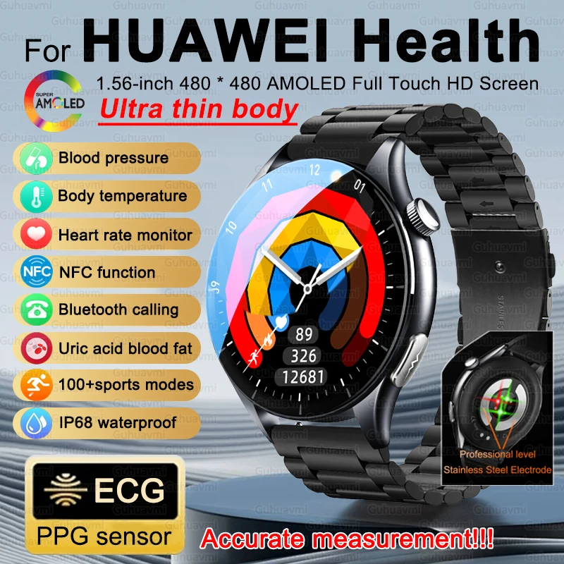 2025New For HUAWEI Health Micro Physical Examination Smartwatch Men Blood Fat Pressure Heart Rate BT Call Waterproof Smart Watch
2025New For HUAWEI Health Micro Physical Examination Smartwatch Men Blood Fat Pressure Heart Rate BT Call Waterproof Smart Watch