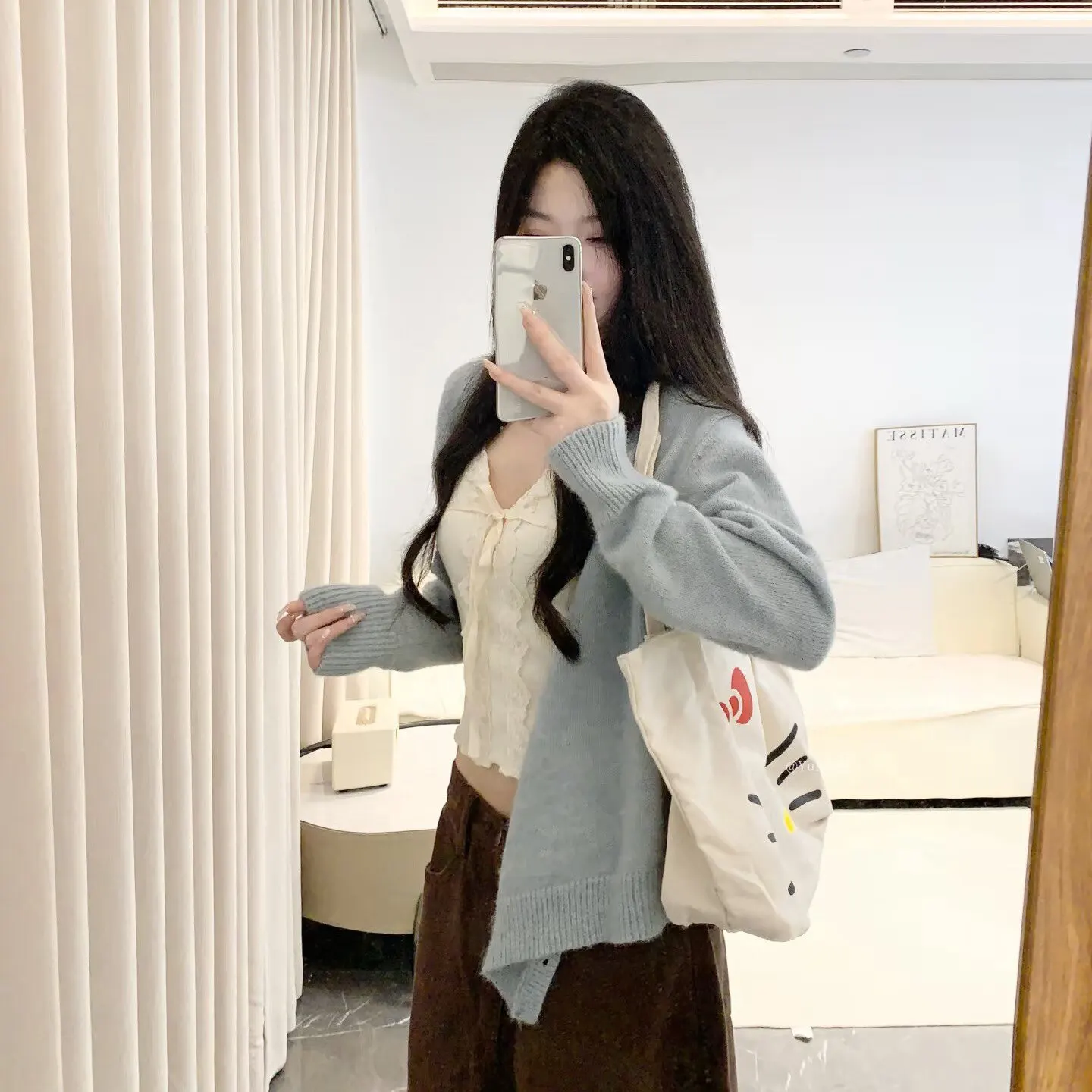 Korean Style Simple Lace Trim Cardigan Knitted Top Slimming Versatile Fashionable Two-Piece Set Autumn Trendy Long Sleeve V-Neck
Korean Style Simple Lace Trim Cardigan Knitted Top Slimming Versatile Fashionable Two-Piece Set Autumn Trendy Long Sleeve V-Neck