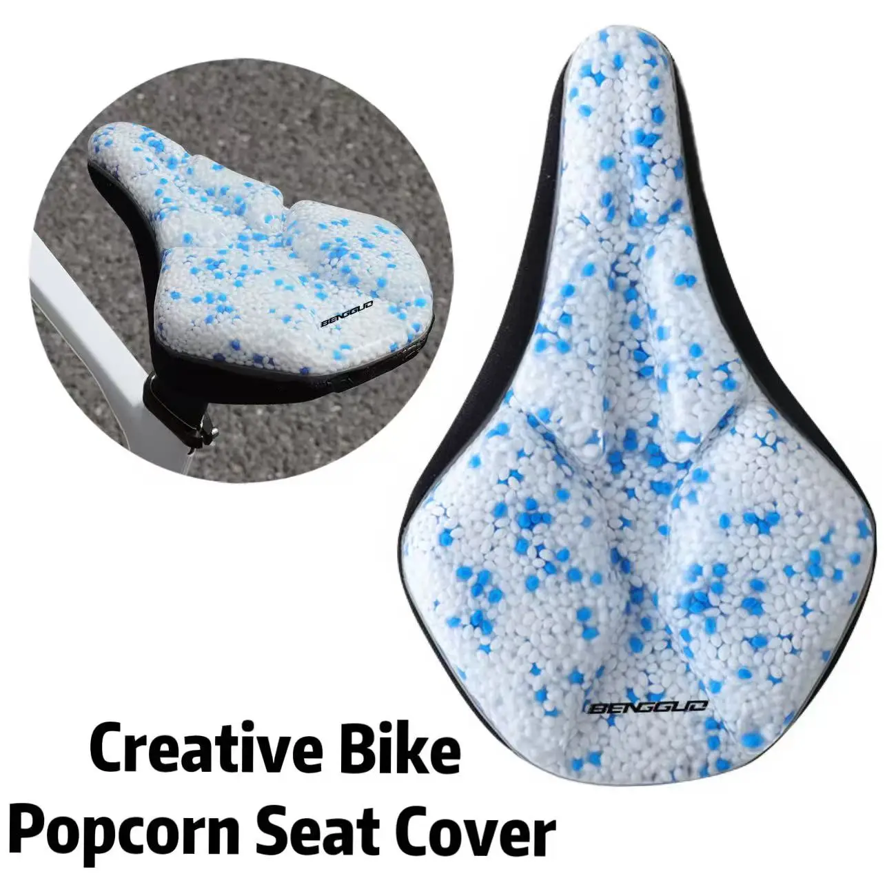 Creative popcorn seat cushion cover for bicycles, waterproof, shock-absorbing, comfortable saddle cover for road bikes
Creative popcorn seat cushion cover for bicycles, waterproof, shock-absorbing, comfortable saddle cover for road bikes