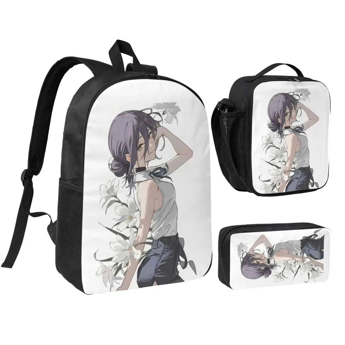 3pecs/set Chainsaw Man Reze Backpack for Student High-capacity Anime Laptop Computer Canvas Bags Lunch bag Pencil Case
3pecs/set Chainsaw Man Reze Backpack for Student High-capacity Anime Laptop Computer Canvas Bags Lunch bag Pencil Case