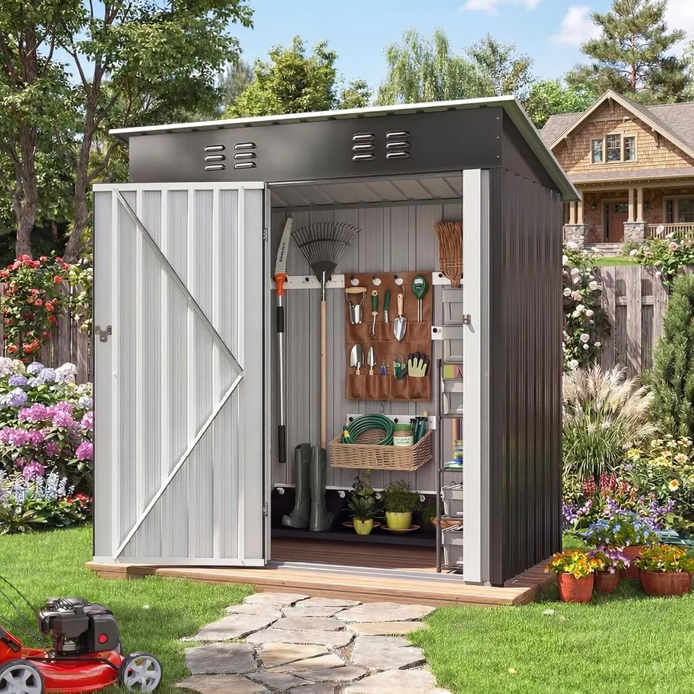 Outdoor Storage Shed 5 X 3 FT, Metal Garden Shed with Updated Frame Structure, Tool Sheds, Customized
Outdoor Storage Shed 5 X 3 FT, Metal Garden Shed with Updated Frame Structure, Tool Sheds, Customized
