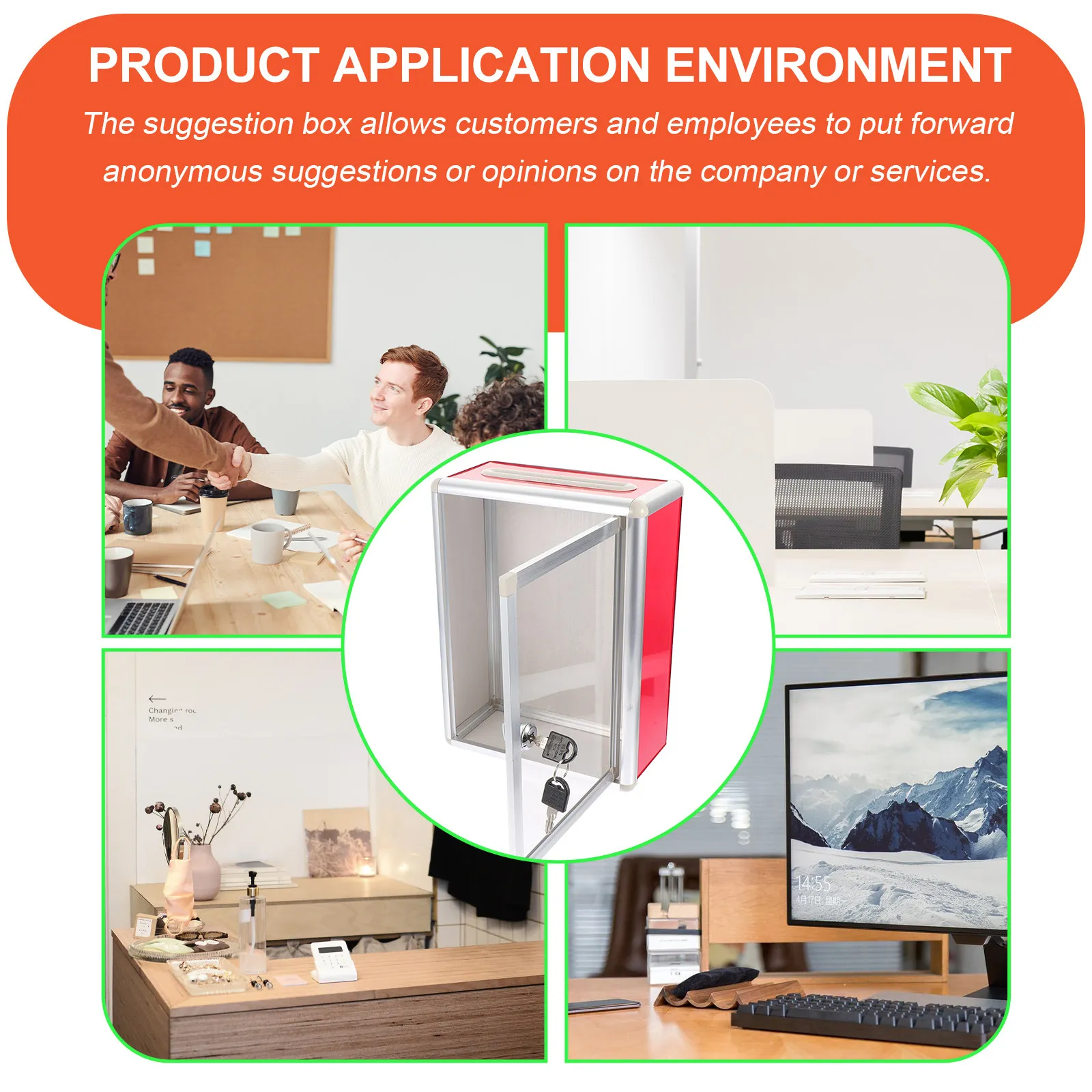 Heavy-Duty Aluminum Suggestion Box Secure Lock Easy Wall Mount Tabletop Use Long-Lasting Strength Confidential Employee Customer
Heavy-Duty Aluminum Suggestion Box Secure Lock Easy Wall Mount Tabletop Use Long-Lasting Strength Confidential Employee Customer