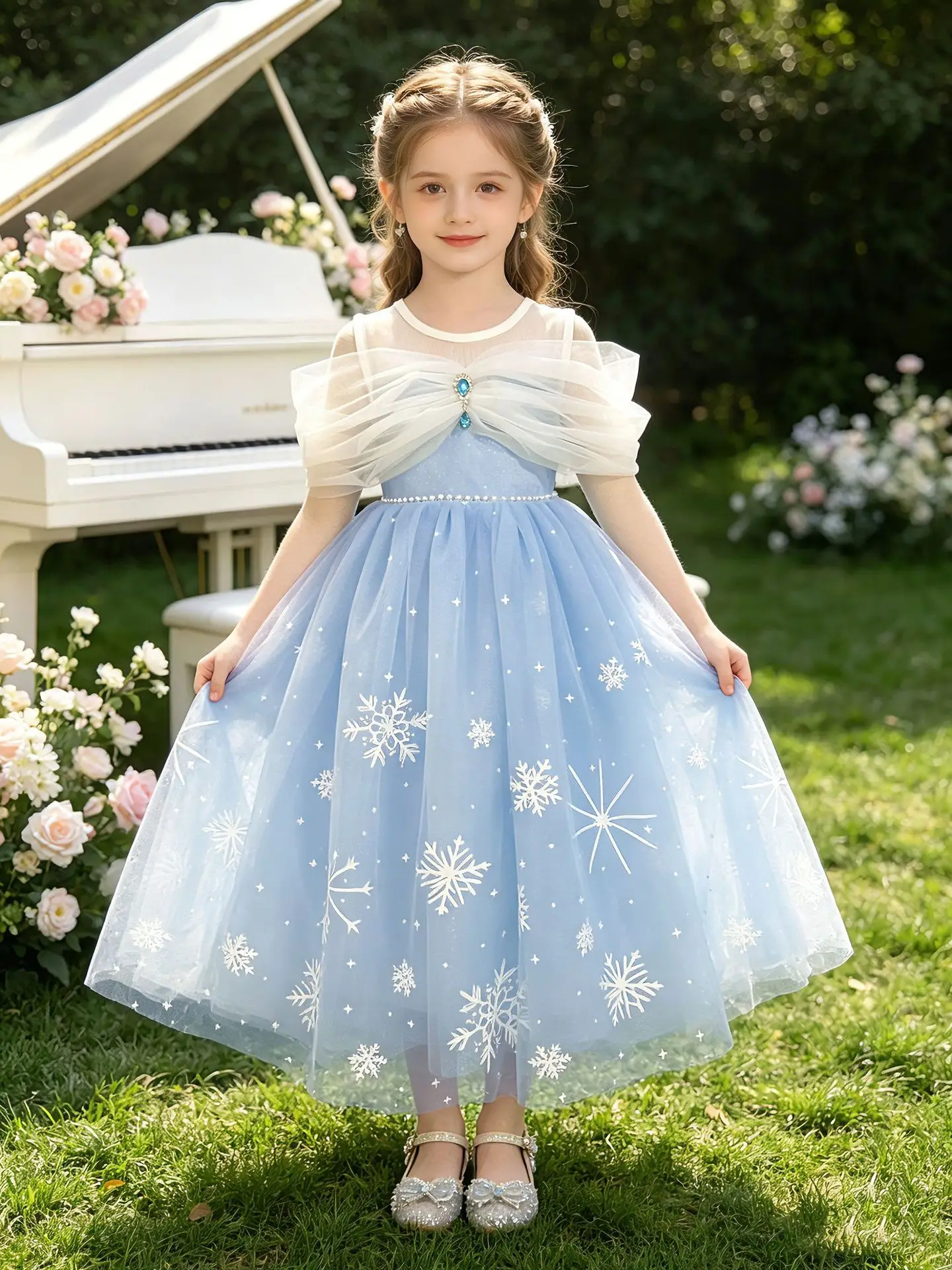 2026 New Baby Summer Girls Boutique Blue Sparkle Flower Dress, Princess Kids Sweet Fashion Party Dress 4-8 T
2026 New Baby Summer Girls Boutique Blue Sparkle Flower Dress, Princess Kids Sweet Fashion Party Dress 4-8 T