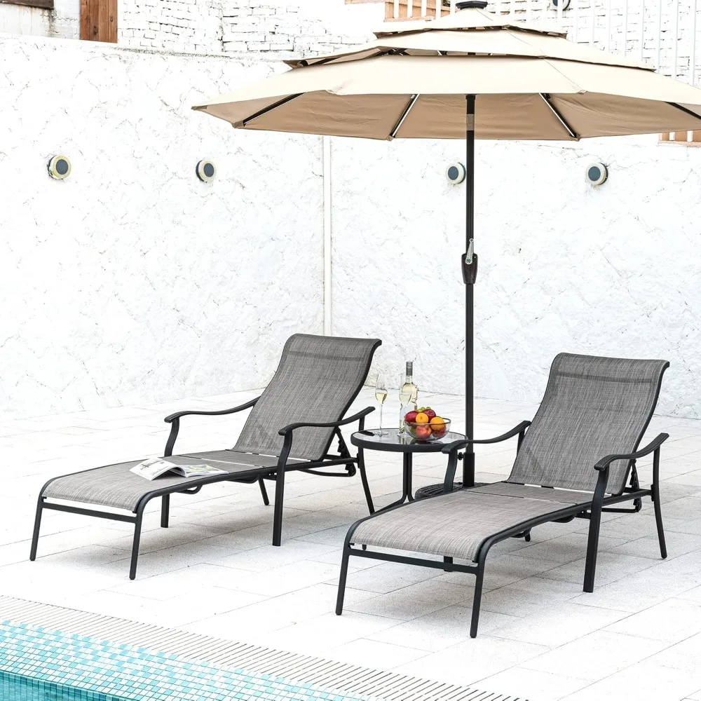 Patio Chaise Lounge Set 3 Pieces, Patio Lounge Chair with Glass Coffee Table, Patio Chaise Lounge
Patio Chaise Lounge Set 3 Pieces, Patio Lounge Chair with Glass Coffee Table, Patio Chaise Lounge