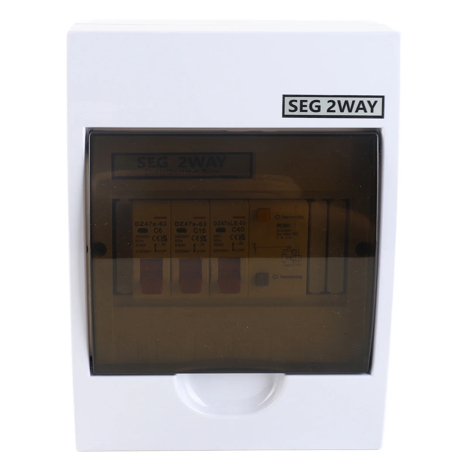 Fuse Box 2 Way 40A 30mA RCD + 2 MCB Power Supply Garage Residential Building Electricity Box
Fuse Box 2 Way 40A 30mA RCD + 2 MCB Power Supply Garage Residential Building Electricity Box