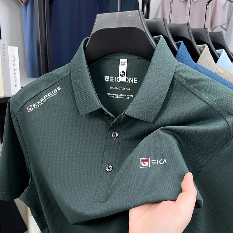 Fashion luxury brand silky short sleeve polo shirt summer new item exquisite letter embossed men's T-shirt casual breathable top
Fashion luxury brand silky short sleeve polo shirt summer new item exquisite letter embossed men's T-shirt casual breathable top