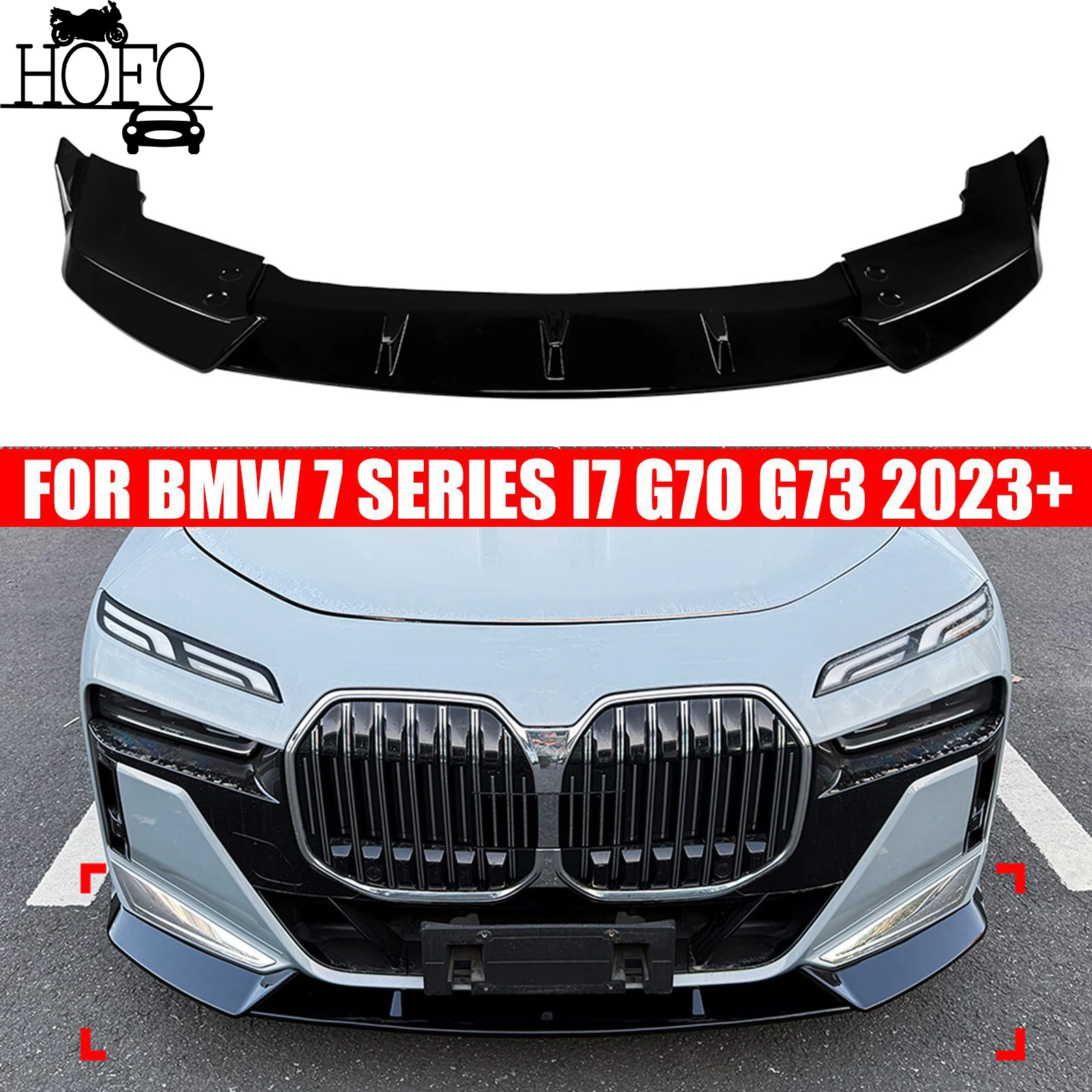 For BMW 7 Series i7 G70 G73 M Sport 2023+ Front Bumper Spoiler Lip Splitter
For BMW 7 Series i7 G70 G73 M Sport 2023+ Front Bumper Spoiler Lip Splitter