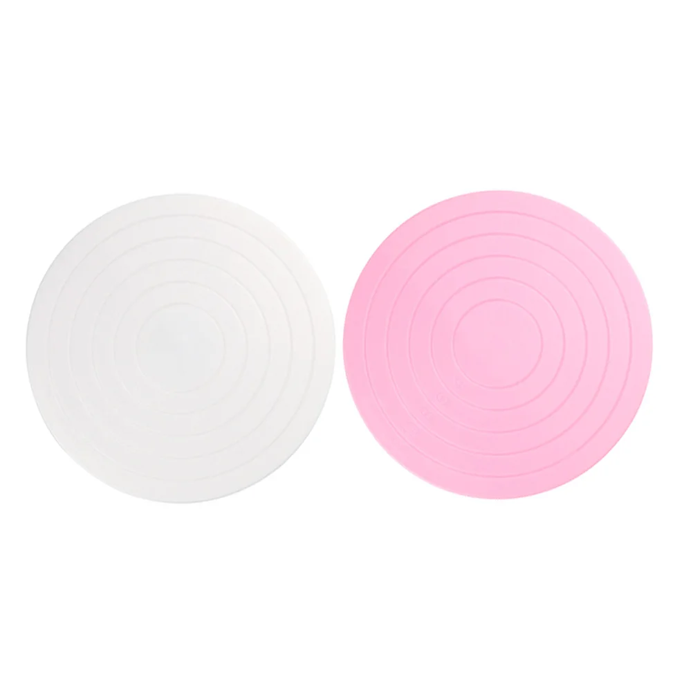 2 Pcs Mini Cake Turntable Decorating Stand Mold Plastic Revolving Cupcake Rotating
2 Pcs Mini Cake Turntable Decorating Stand Mold Plastic Revolving Cupcake Rotating