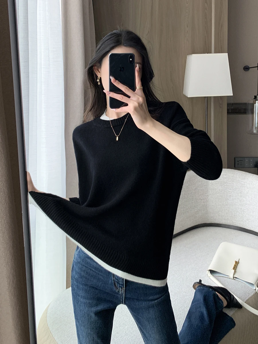 Вязаный свитер Bla, женский базовый слой, внутренняя одежда, искусственный двухсекционный топ на осень-зиму от FT GUOGE
Вязаный свитер Bla, женский базовый слой, внутренняя одежда, искусственный двухсекционный топ на осень-зиму от FT GUOGE