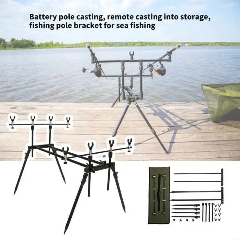4 in 1 Fishing Rod Stand Holder Detachable Retractable Aluminum Rod Rest Holder with Carrying Bag Fishing Equipment 24BD
4 in 1 Fishing Rod Stand Holder Detachable Retractable Aluminum Rod Rest Holder with Carrying Bag Fishing Equipment 24BD
