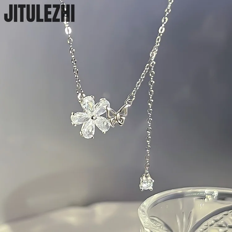 Trendy 925 Sterling Silver Pendant Necklace For Women Butterfly Flower Shape Pendant Sparkling Zircon Party Silver Fine Jewelry
Trendy 925 Sterling Silver Pendant Necklace For Women Butterfly Flower Shape Pendant Sparkling Zircon Party Silver Fine Jewelry