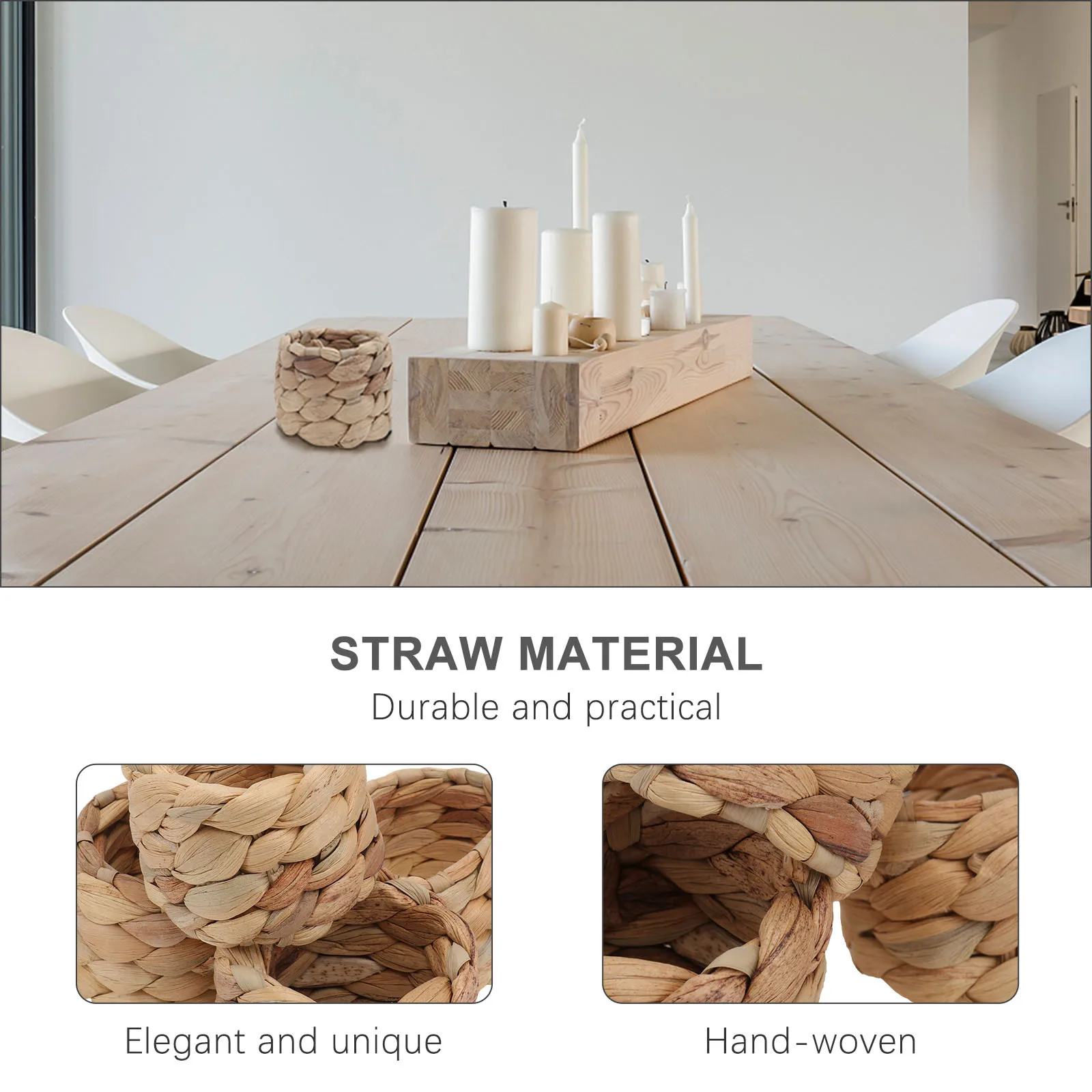 4Pcs Handcrafted Napkin Ring Set Natural Weaving Texture Decorative Holder for Party Banquet Home Dining Elegant Tableware
4Pcs Handcrafted Napkin Ring Set Natural Weaving Texture Decorative Holder for Party Banquet Home Dining Elegant Tableware