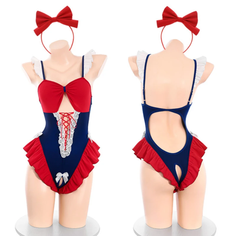 Cute Princess Uniform Cosplay Costume Hollow See Through Bodysuit Women Underwear Sweet Girl Nightwear Outfits Roleplay Lingerie
Cute Princess Uniform Cosplay Costume Hollow See Through Bodysuit Women Underwear Sweet Girl Nightwear Outfits Roleplay Lingerie