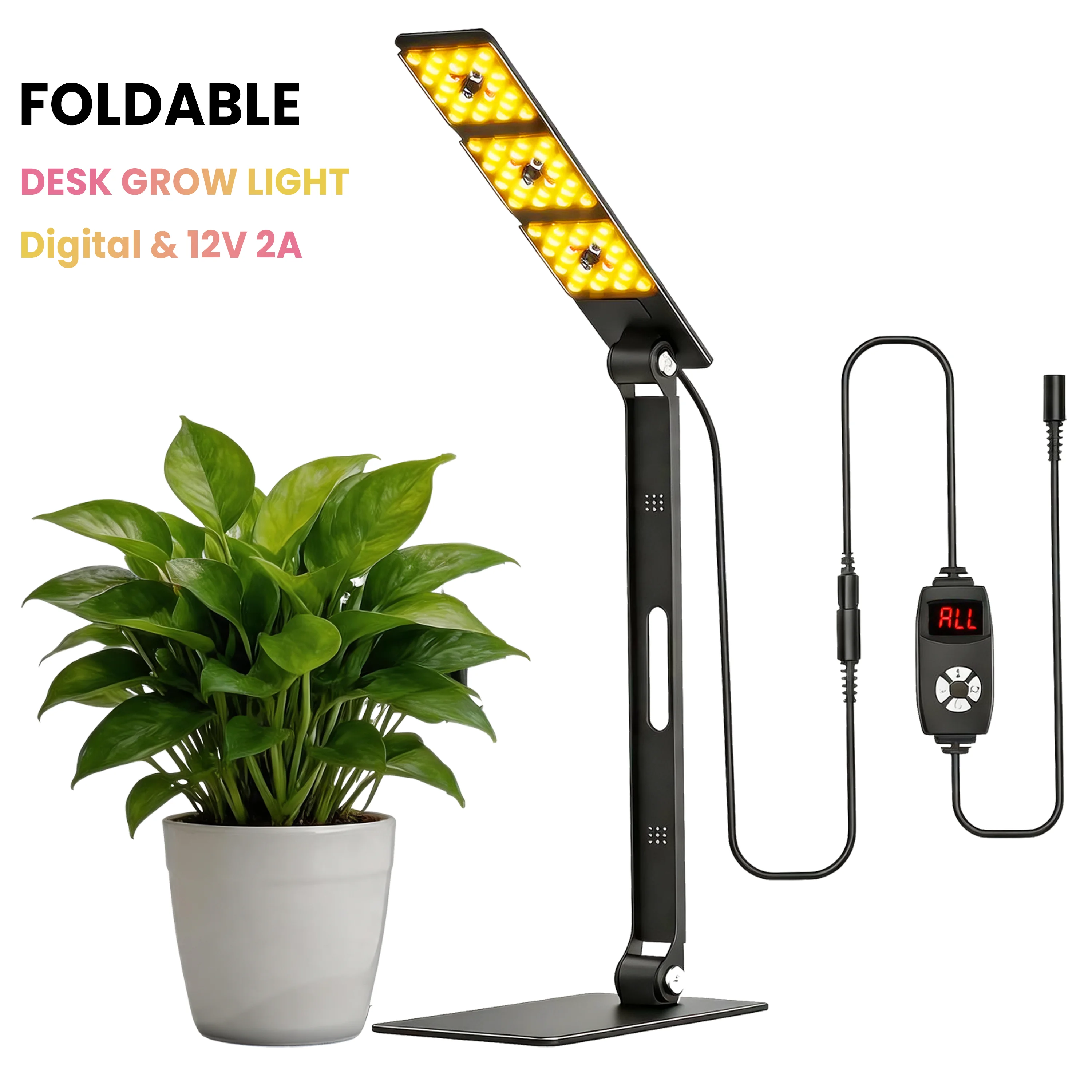 Digital LED Grow Light Foldable Suit For Indoor Plants Full Spectrum Grow Light , Timer,Dimming,Veg and Blooming
Digital LED Grow Light Foldable Suit For Indoor Plants Full Spectrum Grow Light , Timer,Dimming,Veg and Blooming
