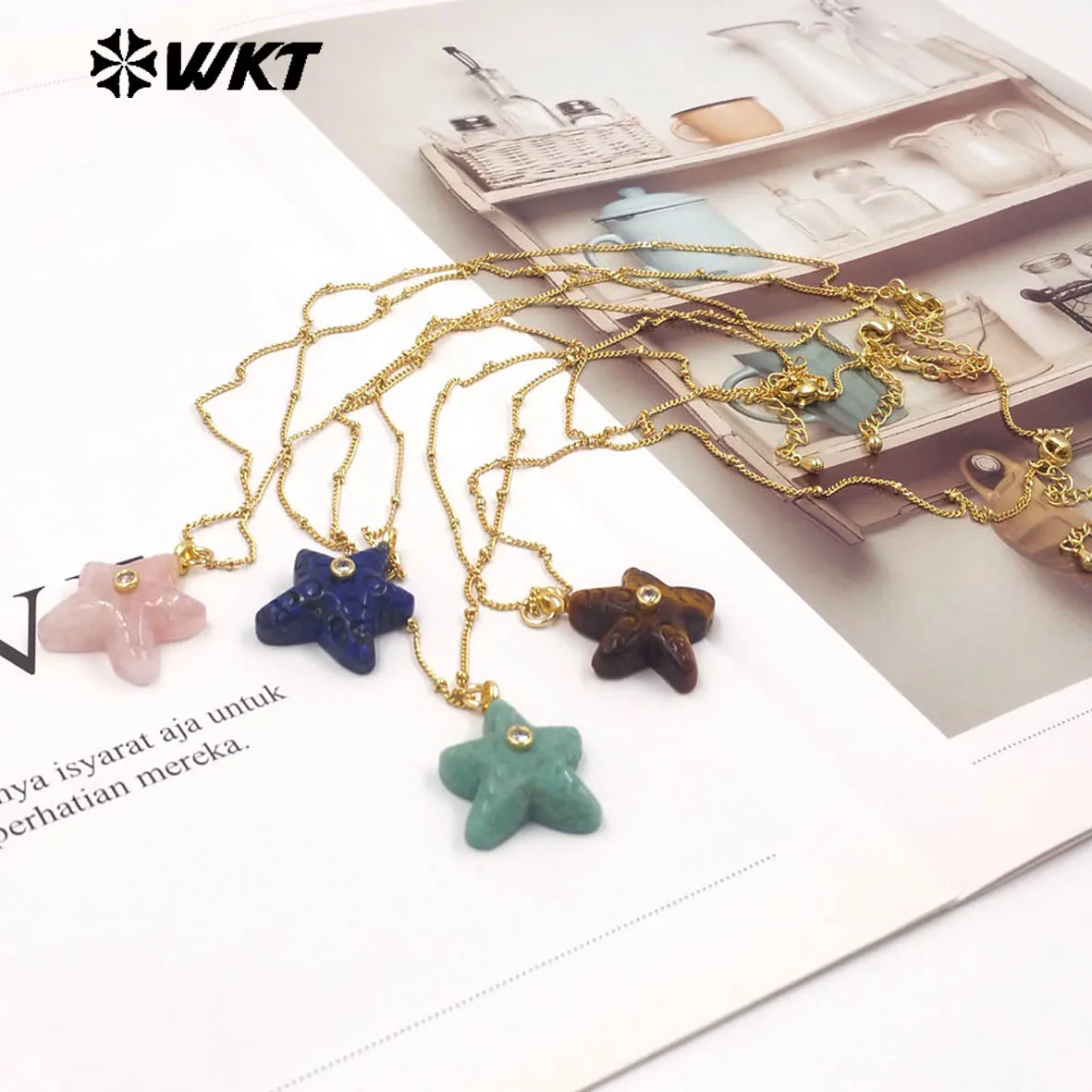 WT-N1532 Popular Classic Gemstone Cubic Zircon 18inch Necklace With 18k Real Gold Plated For Women Dressing
WT-N1532 Popular Classic Gemstone Cubic Zircon 18inch Necklace With 18k Real Gold Plated For Women Dressing