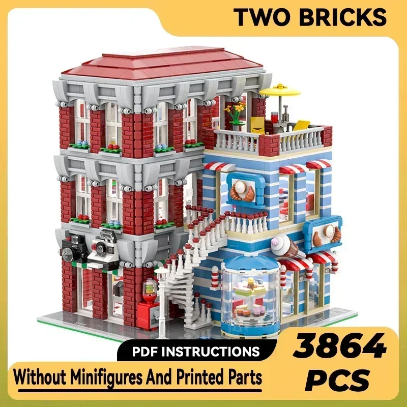 City Street View Model Moc Building Bricks Corner Building Technology Modular Blocks Gifts Christmas Toys DIY Sets Assembly
City Street View Model Moc Building Bricks Corner Building Technology Modular Blocks Gifts Christmas Toys DIY Sets Assembly