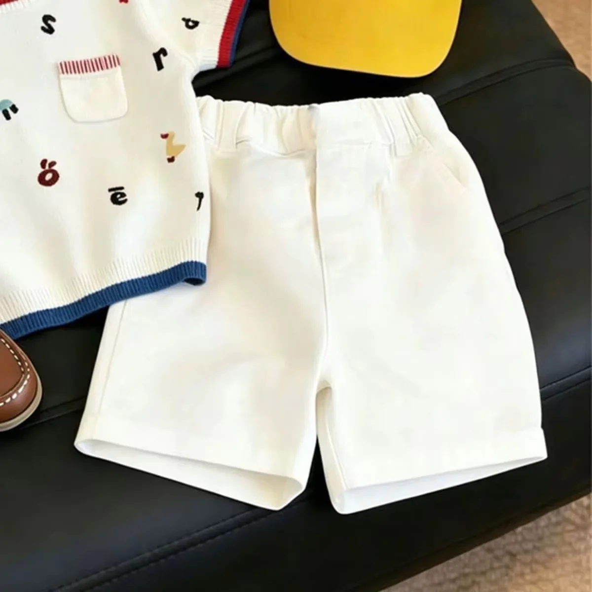 Boys Summer Set 2026 New Baby Girl Clothing Children's Short sleeved Top Casual Shorts Two piece Set Kids Outfit
Boys Summer Set 2026 New Baby Girl Clothing Children's Short sleeved Top Casual Shorts Two piece Set Kids Outfit