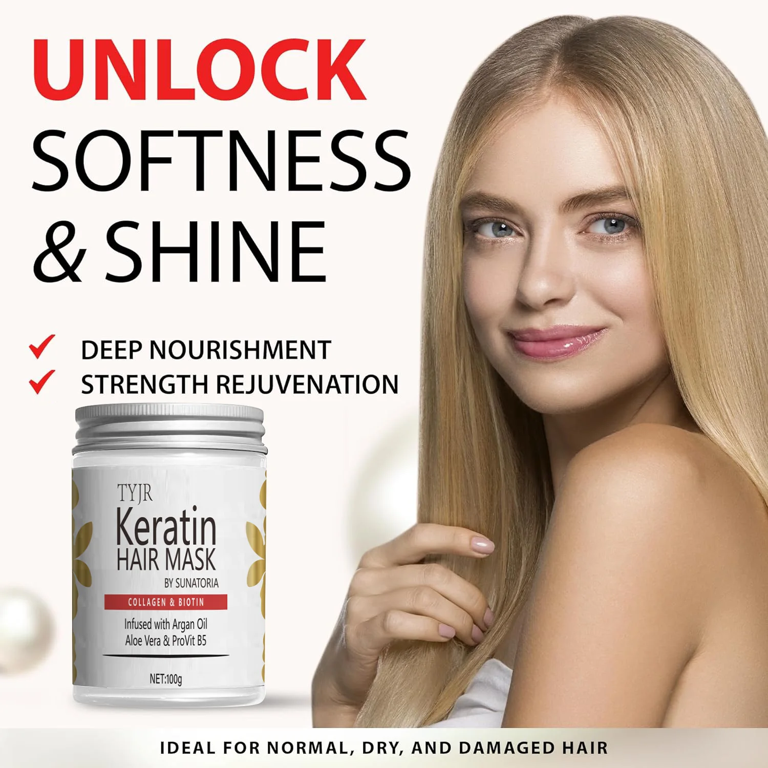 Увлажняющая маска для волос с кератином и коллагеном и биотином — увлажняющий уход за всеми прически, без запаха, уход за кожей головы | Модная упаковка
Увлажняющая маска для волос с кератином и коллагеном и биотином — увлажняющий уход за всеми прически, без запаха, уход за кожей головы | Модная упаковка