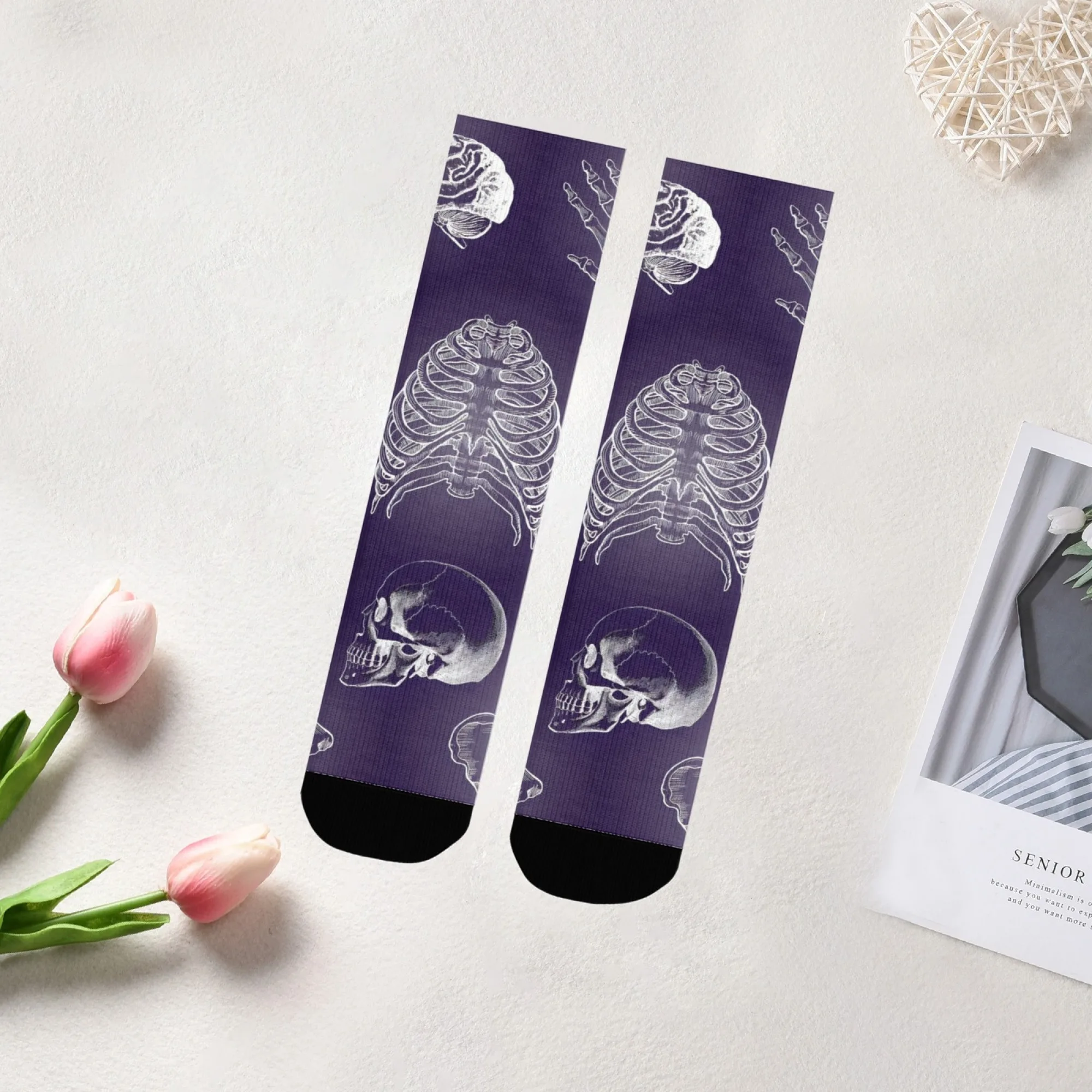Retro Gothic Anatomical Skeleton Socks Non-Slip Elastic Breathable Mens Socks Travel Casual Hiking Retro Trendy Streetwear Socks
Retro Gothic Anatomical Skeleton Socks Non-Slip Elastic Breathable Mens Socks Travel Casual Hiking Retro Trendy Streetwear Socks