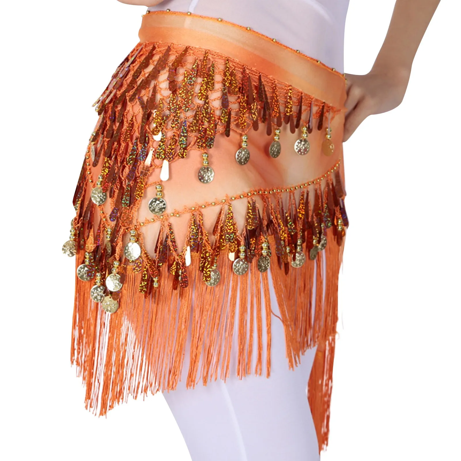 Women'S Belly Dance Tassels Triangle Hip Scarf With Coin Sequins Colorful Waist Belt Triangle Skirt
Women'S Belly Dance Tassels Triangle Hip Scarf With Coin Sequins Colorful Waist Belt Triangle Skirt
