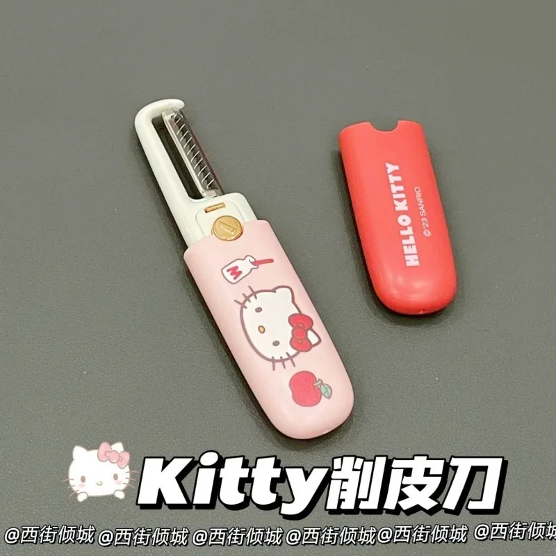 New Kawaii Sanrio Animation Hello Kitty Stainless Steel Cartoon Dual-Use Multifunctional Two-in-One Grating Peeling Knife Gift
New Kawaii Sanrio Animation Hello Kitty Stainless Steel Cartoon Dual-Use Multifunctional Two-in-One Grating Peeling Knife Gift