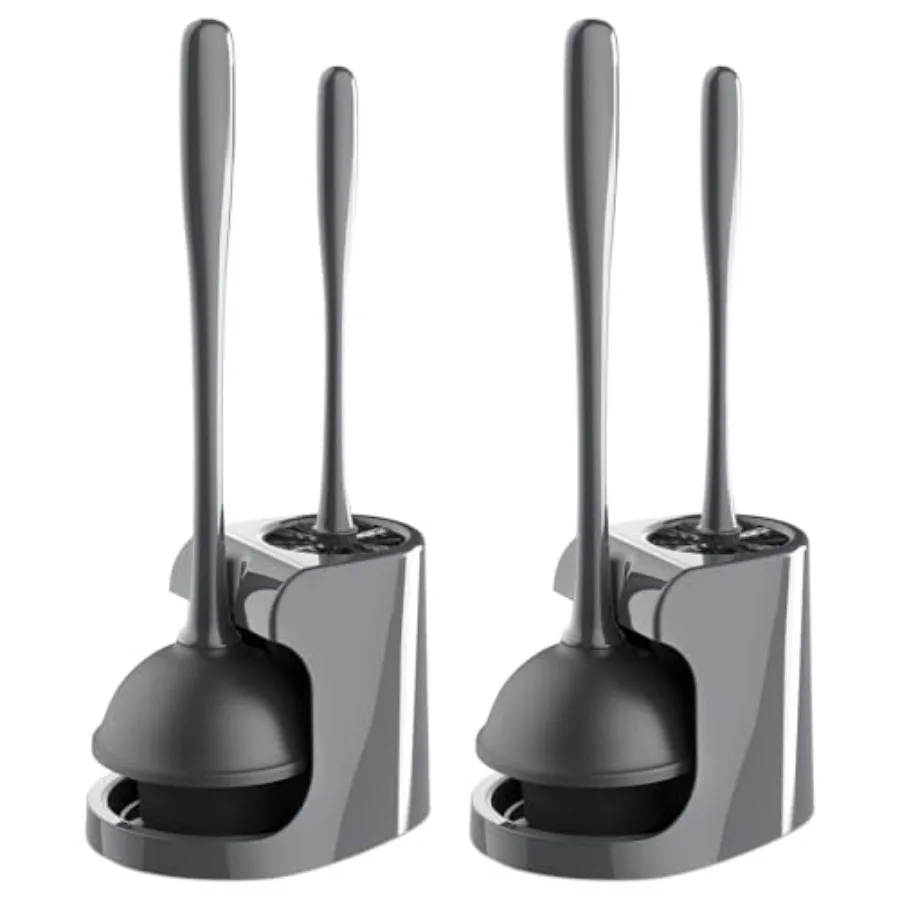 Toilet Plunger and Bowl Brush Combo for Bathroom Cleaning,,2 Sets
Toilet Plunger and Bowl Brush Combo for Bathroom Cleaning,,2 Sets