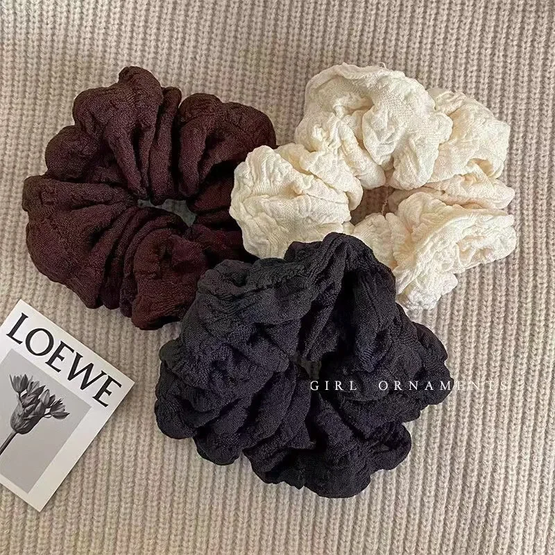 Korean Woman Large Cream Puff Elastics Hair Band Solid Color Scrunchies Hair Ties Ladies Ponytail Hold Hair Accessories
Korean Woman Large Cream Puff Elastics Hair Band Solid Color Scrunchies Hair Ties Ladies Ponytail Hold Hair Accessories