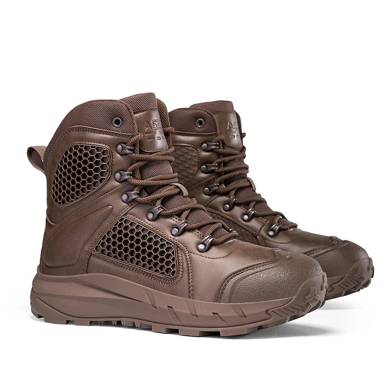 Men's Gradient Brown High-Top Tactical Boots - Breathable Mesh Outdoor Hiking Sneakers for Adventure & Street Style
Men's Gradient Brown High-Top Tactical Boots - Breathable Mesh Outdoor Hiking Sneakers for Adventure & Street Style