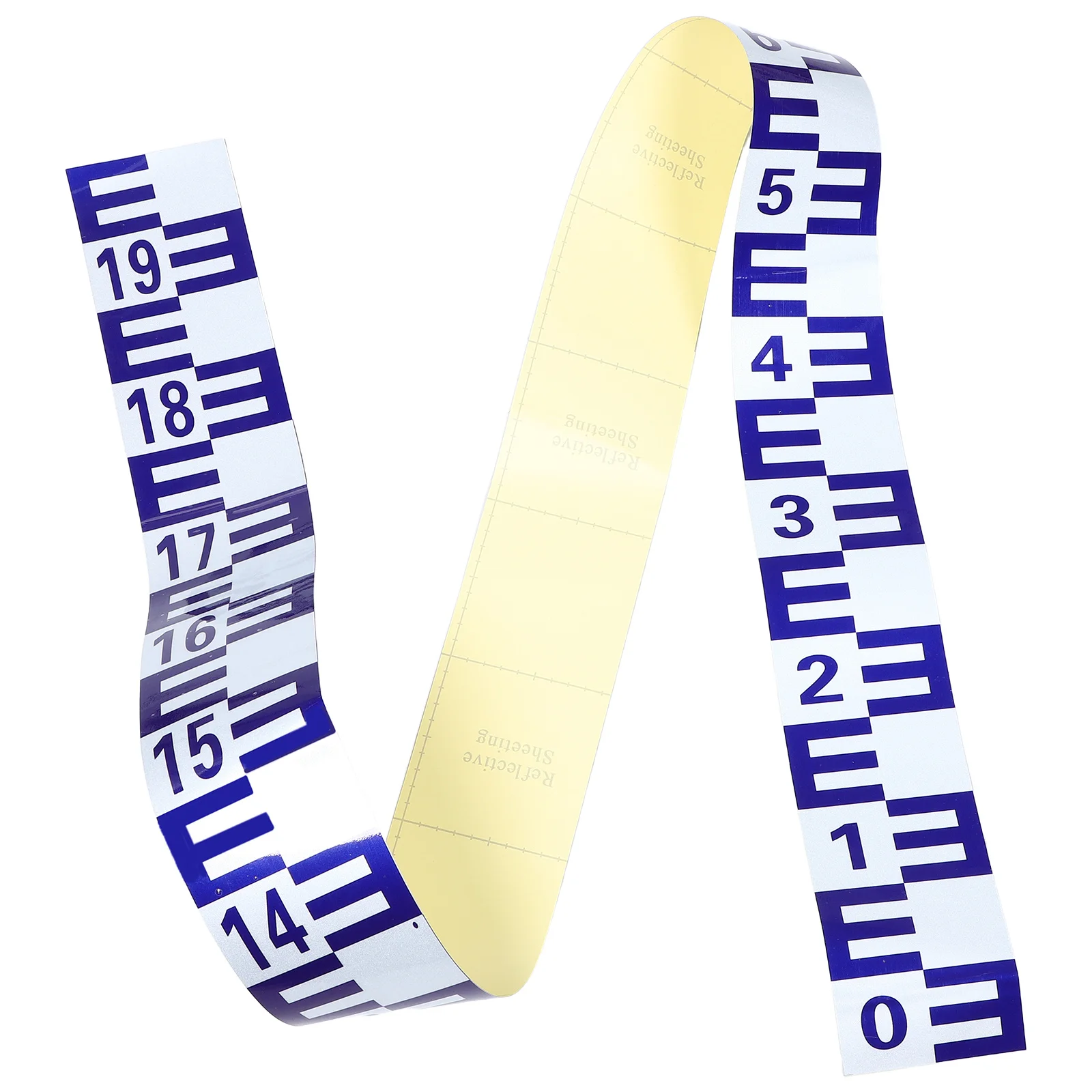 2 Meter Level Ruler Pond Water Gauge Pool Self Adhesive Reflective Sticker For Pool Tank Pond Durable Waterproof Gauge Tool
