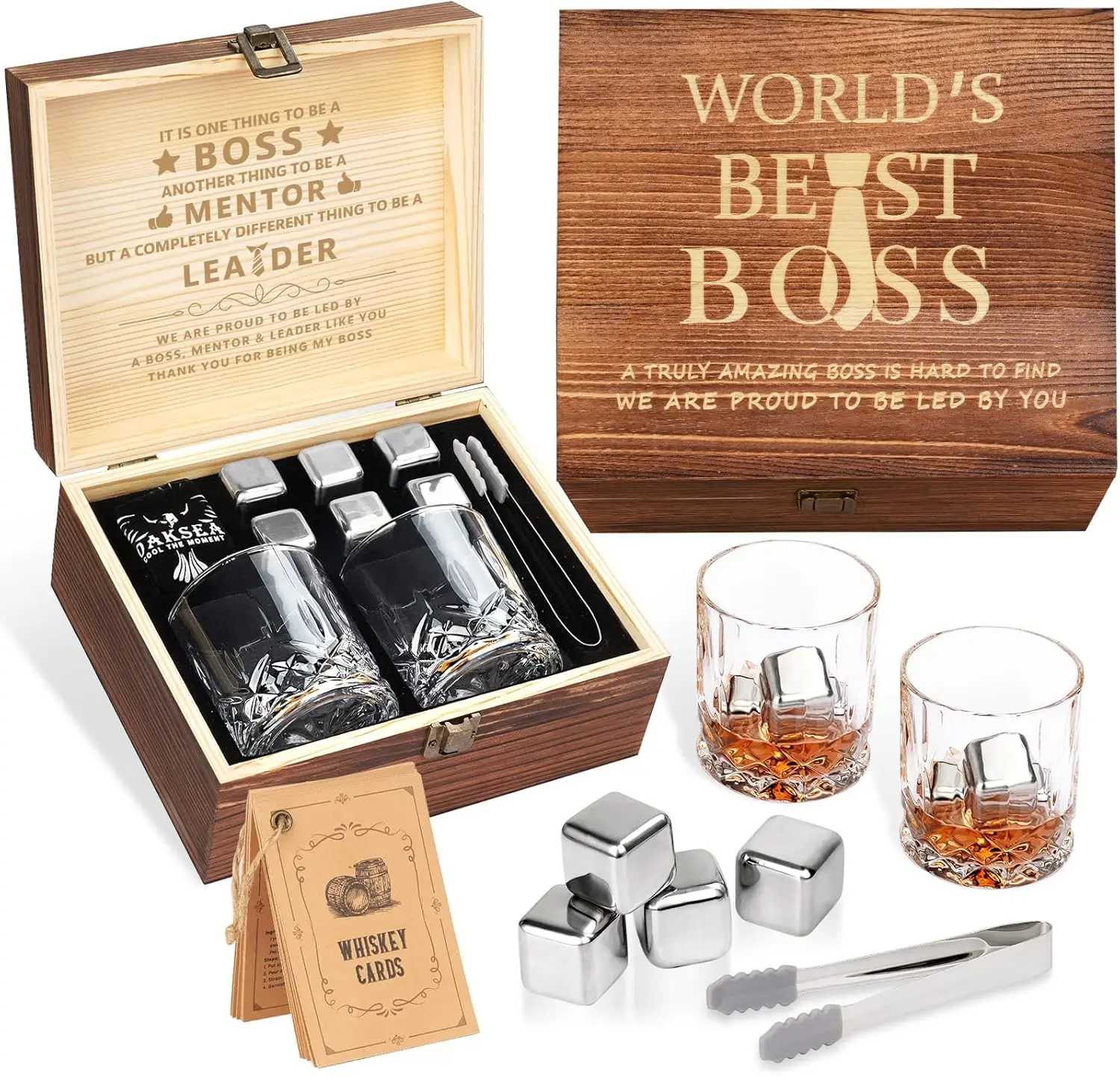 Boss Day Gifts for Men Him Christmas Anniversary Unique Gift for Boss Birthday Retirement Stainless Steel Engraved Whiskey
Boss Day Gifts for Men Him Christmas Anniversary Unique Gift for Boss Birthday Retirement Stainless Steel Engraved Whiskey