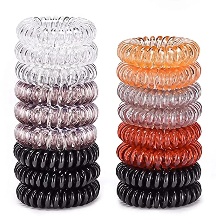 Hair Ties, 17 Pack Spiral Coils for Thick and Thin Hair - No Crease Ponytail Holders for Women and
Hair Ties, 17 Pack Spiral Coils for Thick and Thin Hair - No Crease Ponytail Holders for Women and